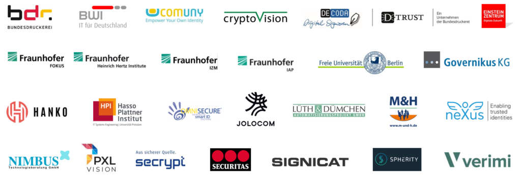 Mitglieder des Verbandes "Sichere digitale Identitäten (VSDI)"